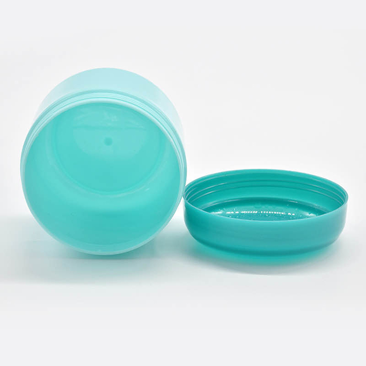 Customized product 8 oz 250g transparent round plastic can with lid for cosmetics, cream, hair care and spices 250ml