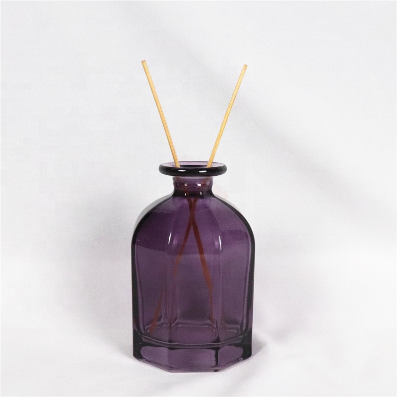 Customized reed diffuser bottle perfume glass color bottle