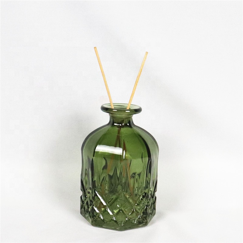 Customized reed diffuser bottle perfume glass color bottle