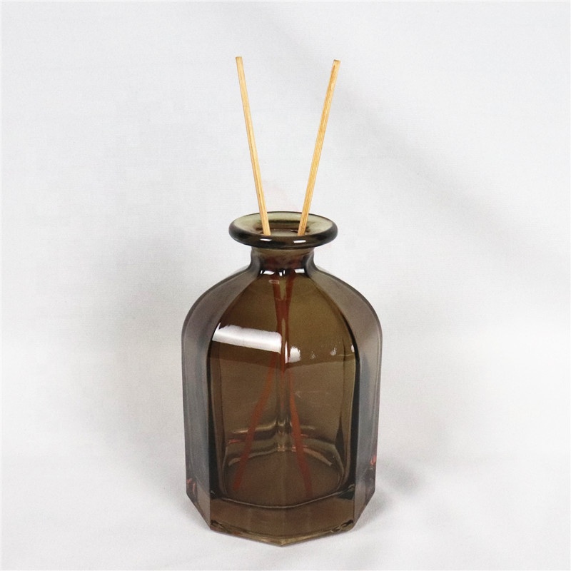 Customized reed diffuser bottle perfume glass color bottle