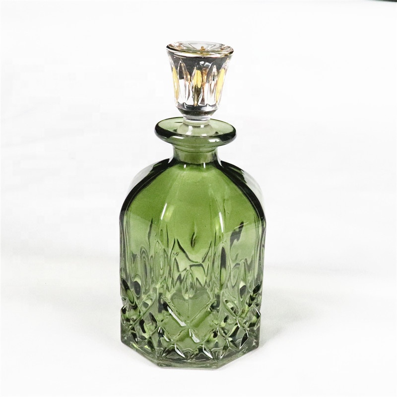 Customized reed diffuser bottle perfume glass color bottle