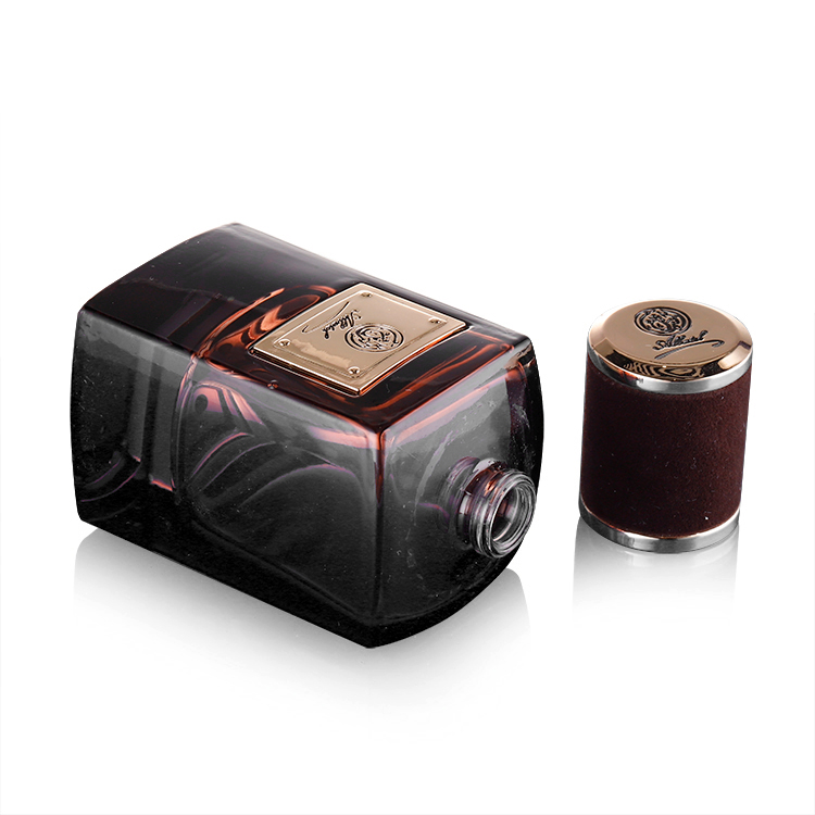 Customized shape 50ml square glass Empty high quality Perfume Bottle