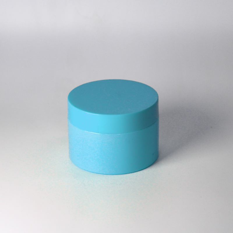 Customized size beautiful empty blue cream jar 50g jars for bath salt shea butter jar