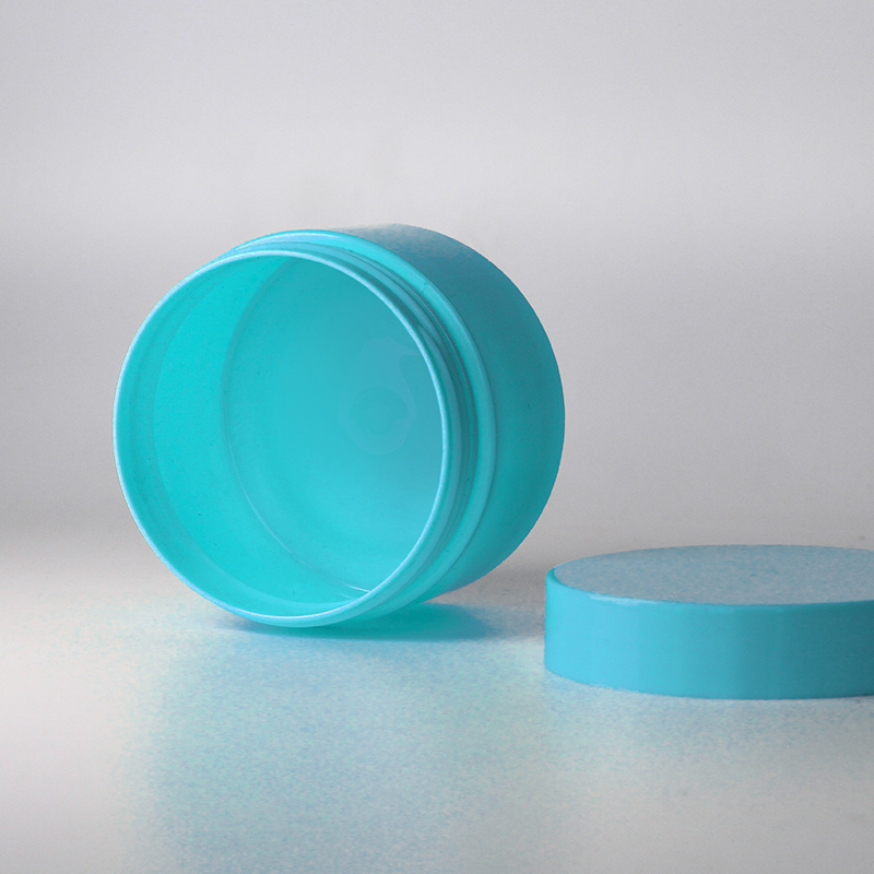 Customized size beautiful empty blue cream jar 50g jars for bath salt shea butter jar