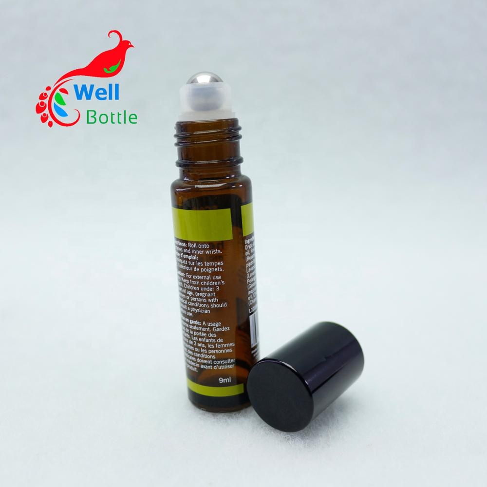 Customized sticker label roll on bottle Perfume ball container RO77E
