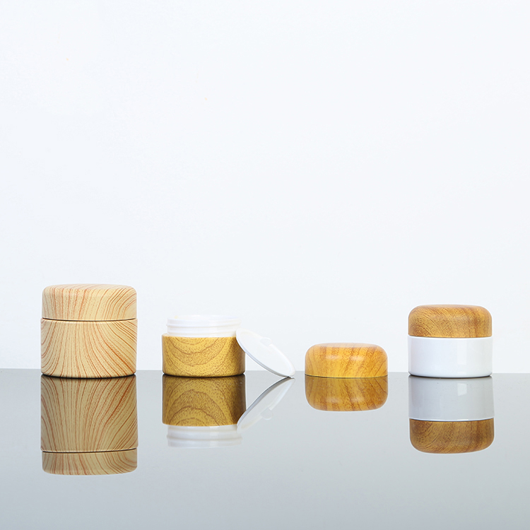 Customized unique design cosmetic plastic jar cream container