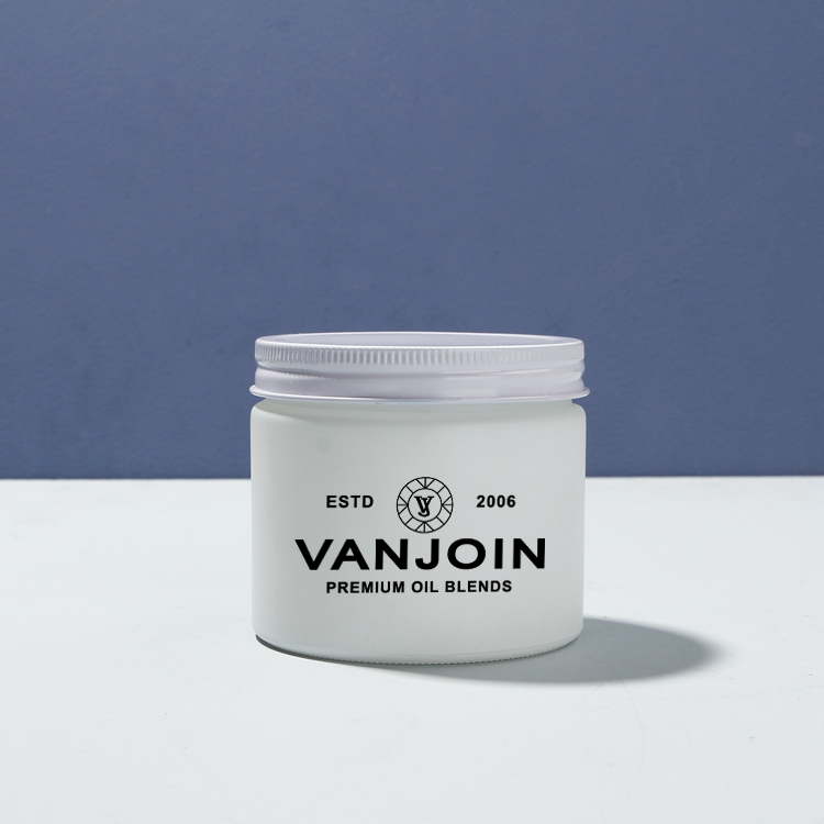 Customized white Jar 250ml Glass Bottles Jars with Screw Lids Large Volume Packaging