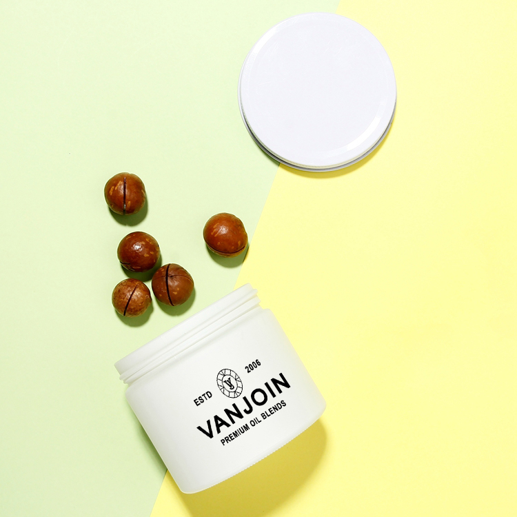 Customized white Jar 250ml Glass Bottles Jars with Screw Lids Large Volume Packaging