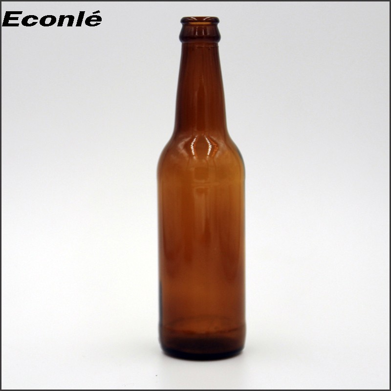 Customized wholesale popular 330ml 12oz amber glass beer bottle with screw caps best price offered