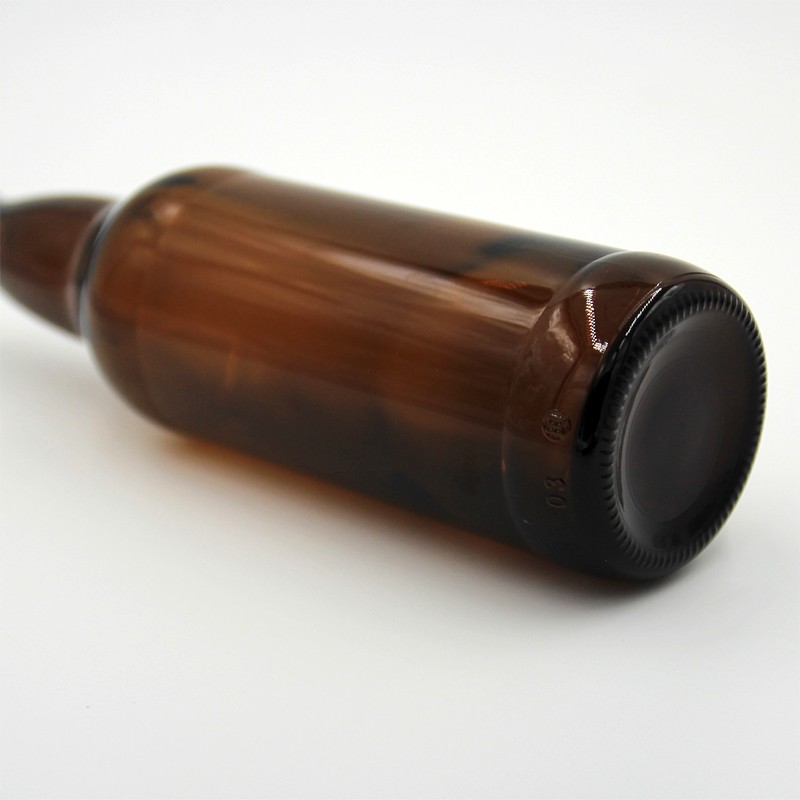 Customized wholesale popular 330ml 12oz amber glass beer bottle with screw caps best price offered