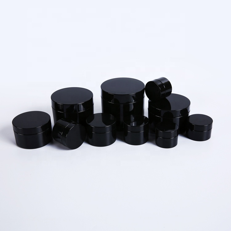 Customized wholesale screw cap skin care empty round cream jar 40g petg clear cream jar