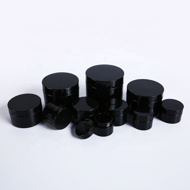 Customized wholesale screw cap skin care empty round cream jar 40g petg clear cream jar