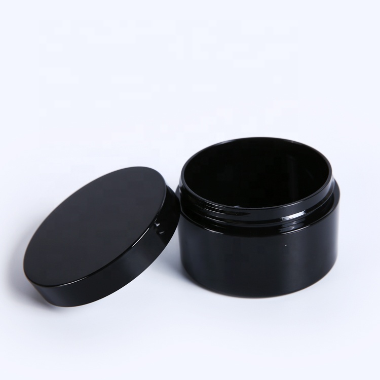 Customized wholesale screw cap skin care empty round cream jar 40g petg clear cream jar