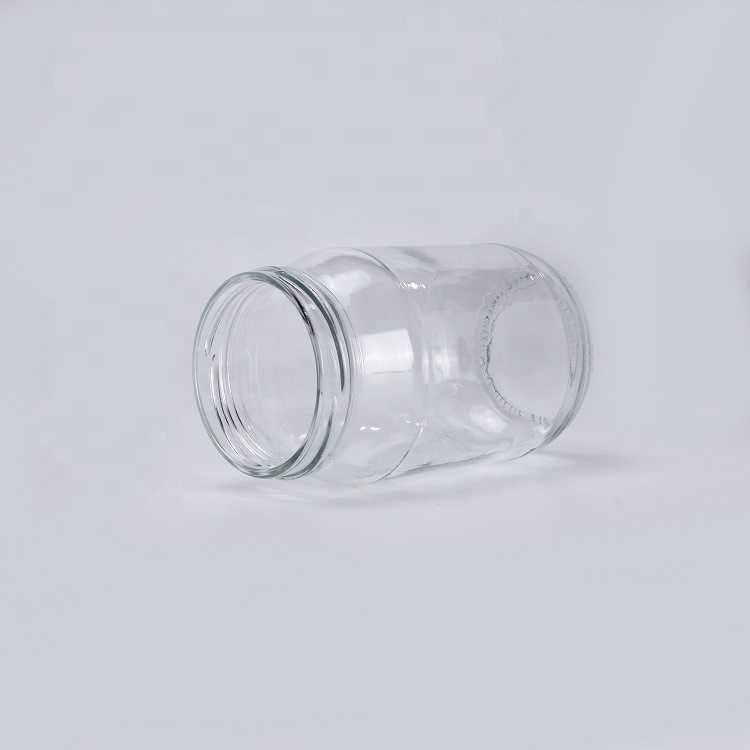 Customized wide mouth 16oz food canning mason jars for home storage with metal lug lid