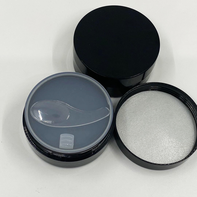 Customizes High Quality Eco- friendly empty round 100gcosmetic containers plastic packaging cream jars with colored lid