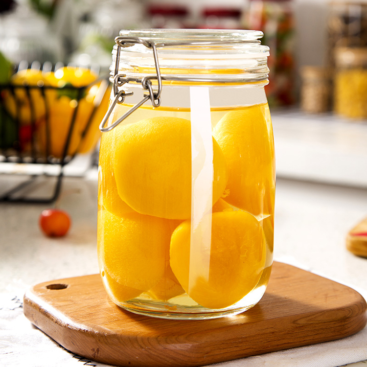Customs 200ml Glass Jar Air Tight Glass Jars With Stainless Steel Clasp