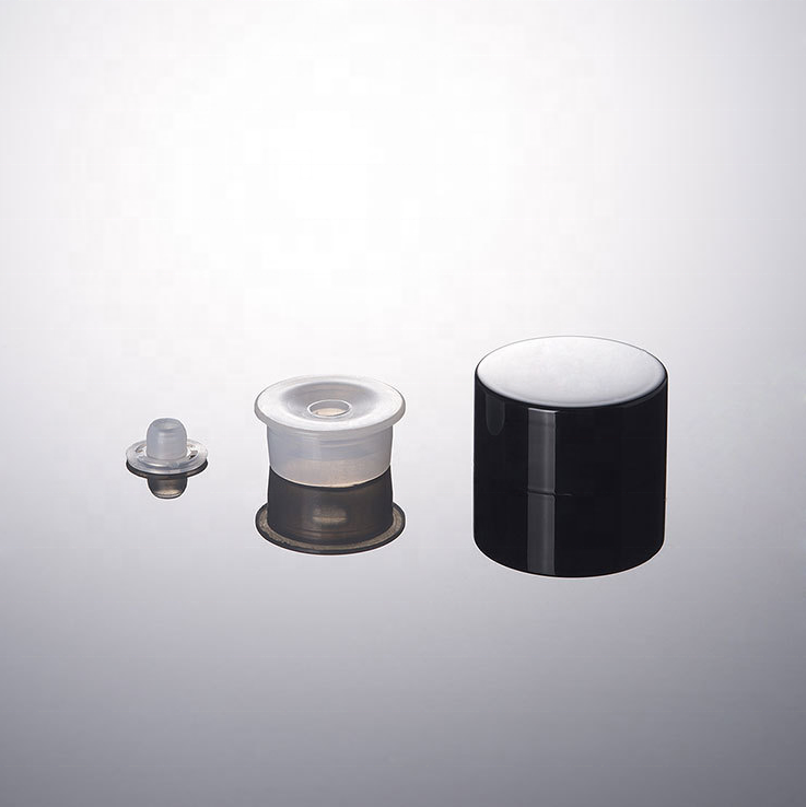 Customs logo high quality Cosmetic Frosted glass bottle and jars with black caps frosted glass jars with good price