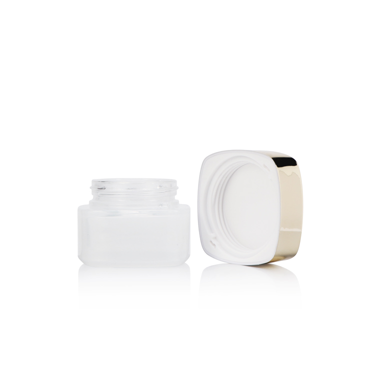 Cute 1.7oz 30ml 100ml 120ml empty skin care cream packaging pink cosmetic pump glass jars and bottles for cosmetic