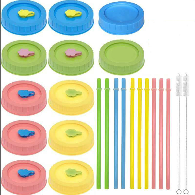 Cute 120ml Storage Glass Jar Pudding Jar Wedding Candy Jar with Plastic Lid