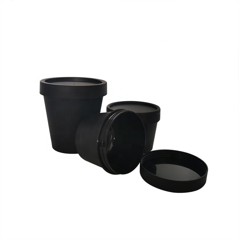 Cute beauty skin care cream container 50g 100g 200g round green PP cosmetic plastic serum packaging jar
