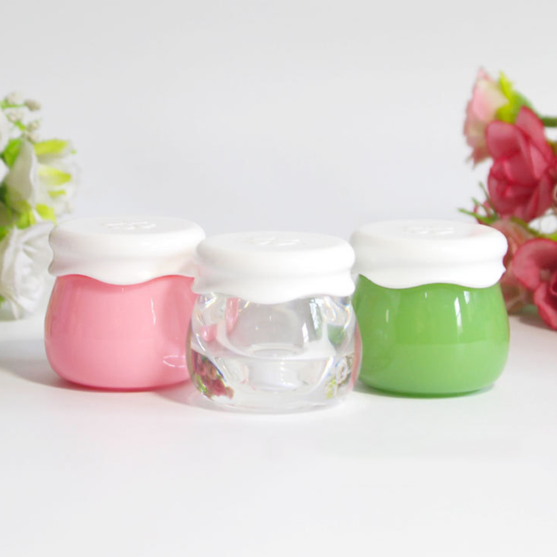 Cute children safe plastic yogurt pudding jars stickers
