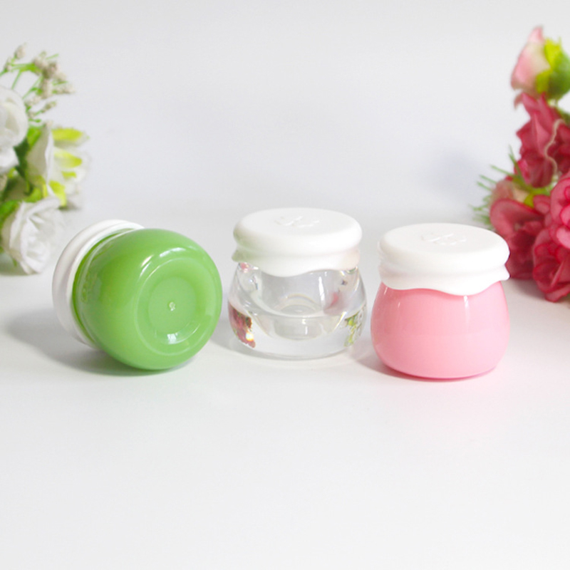 Cute children safe plastic yogurt pudding jars stickers