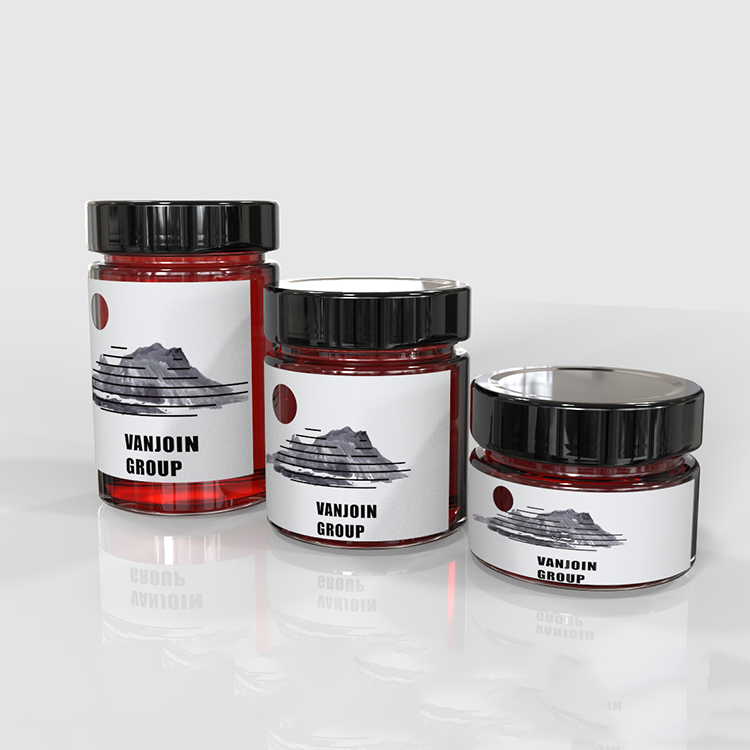 Cylinder 106ml 212ml 314ml Honey Jar Glass Caviar And Jam Jar For Honey Jam Jelly Storage