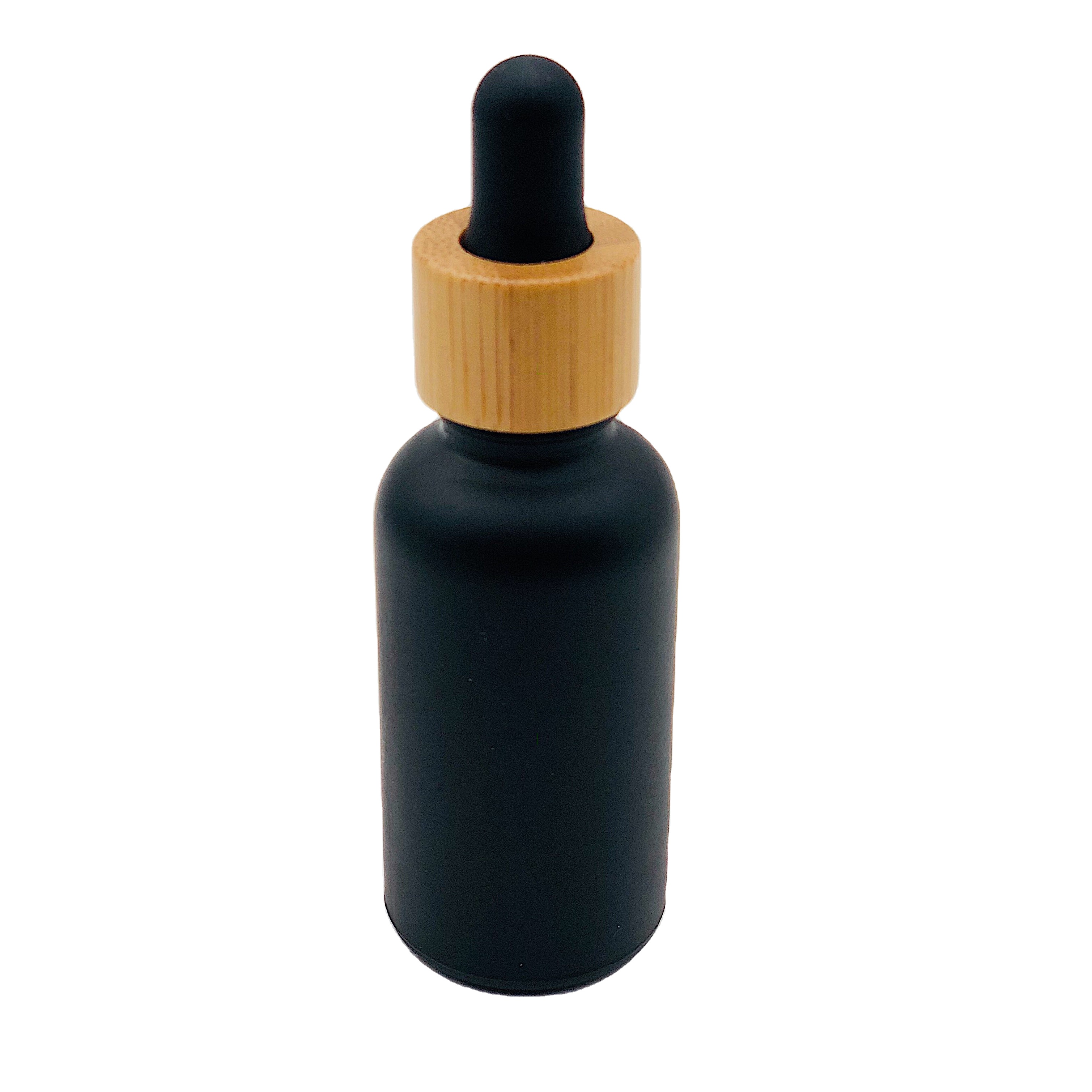 Cylinder Black Color Empty Bottle 30ML Dropper Black Dropper Bottles 100ML