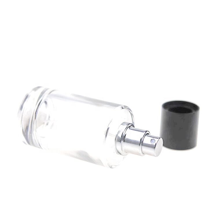 Cylinder Round Shape Empty Atomizer Spray 50ml Perfume Bottles For Wholesale