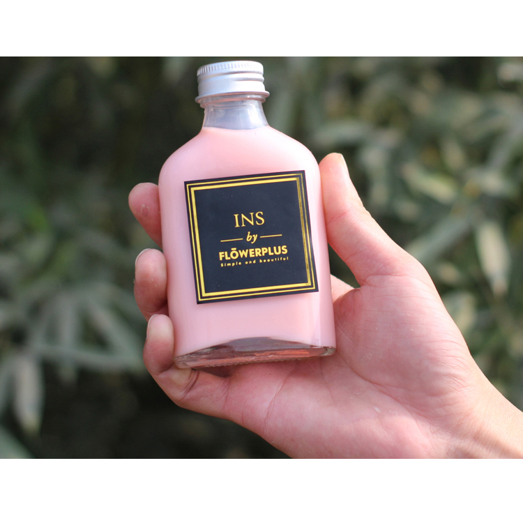 Cylinder Screw Cap 187 Ml Juice Beverage 200Ml Plastic Bottle For Juice With Cork Lid