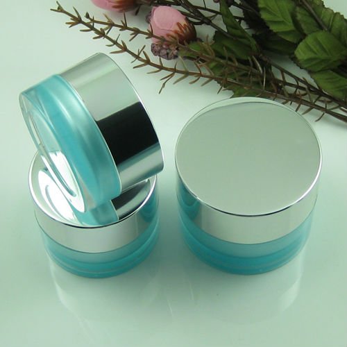 Cylinder custom 15g 30g 50g wholesale plastic cream jar acrylic