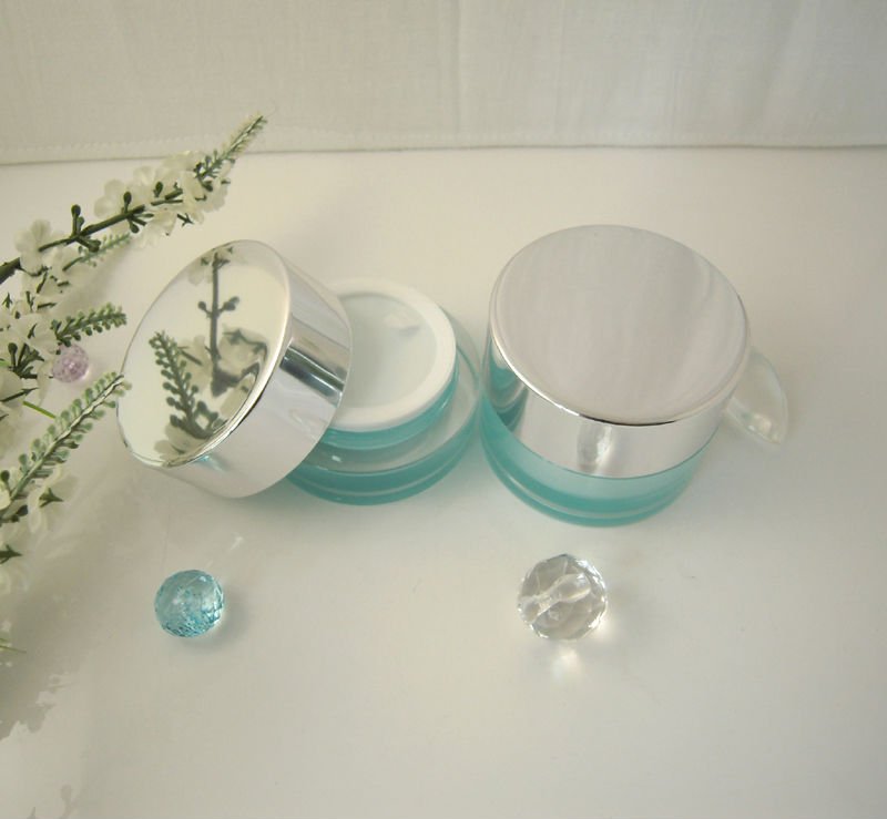 Cylinder custom 15g 30g 50g wholesale plastic cream jar acrylic