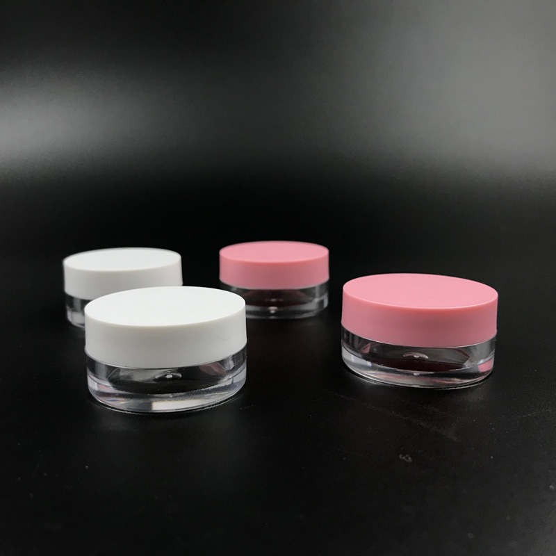 Cylinder empty 3g 5g 10g 20g cosmetic jar with sifter for loose powder