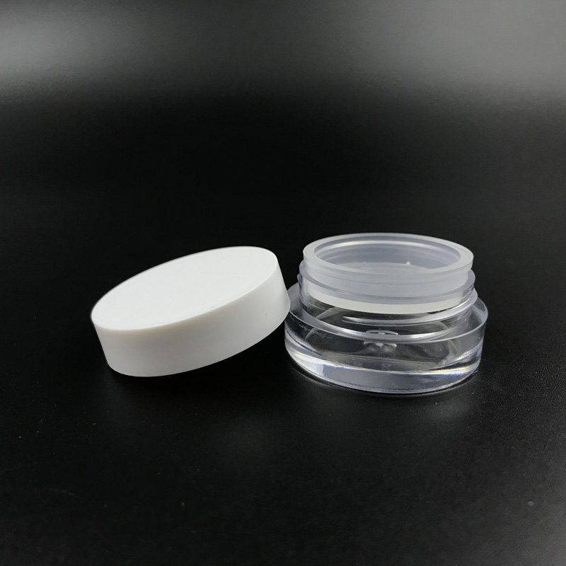 Cylinder empty 3g 5g 10g 20g cosmetic jar with sifter for loose powder