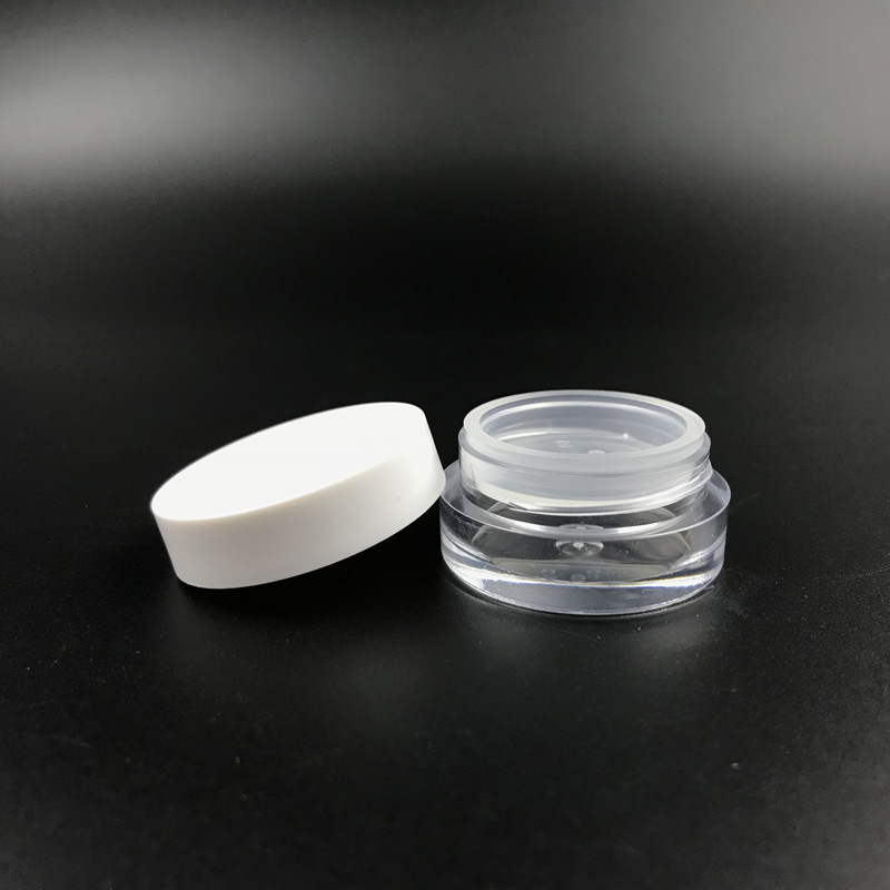 Cylinder empty 3g 5g 10g 20g cosmetic jar with sifter for loose powder