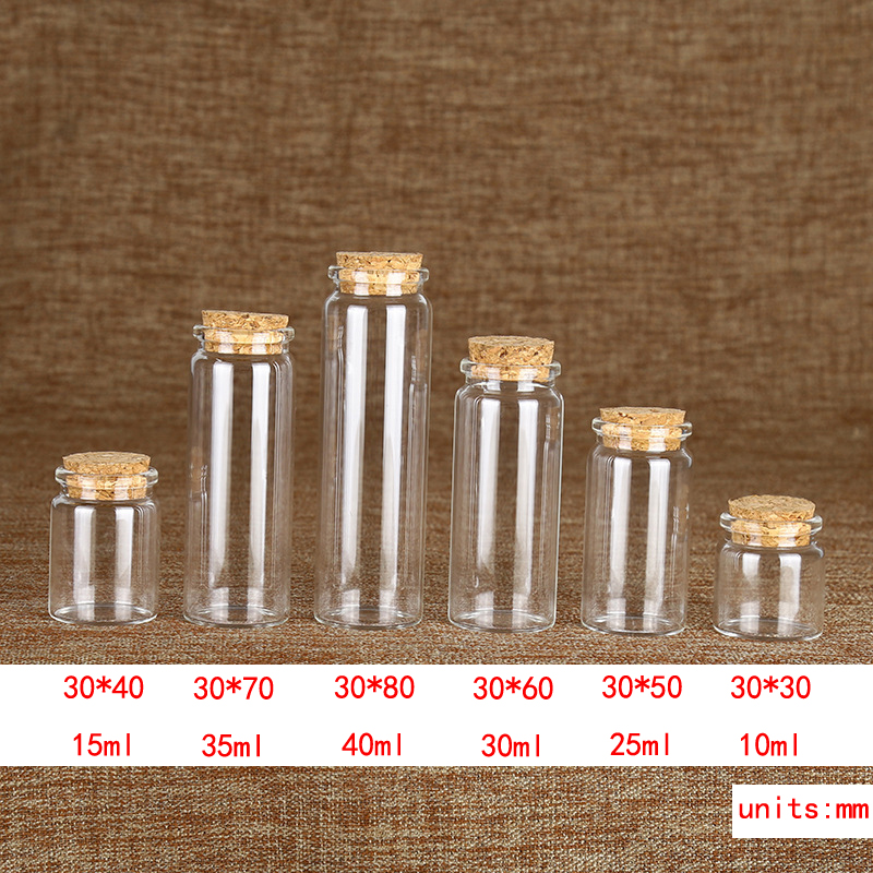 Cylinder tube pyrex borosilicon Glass Jar With Bamboo Lid food Storage Jar Glass Jars With Airtight cork cap