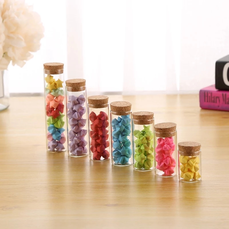 Cylinder tube pyrex borosilicon Glass Jar With Bamboo Lid food Storage Jar Glass Jars With Airtight cork cap