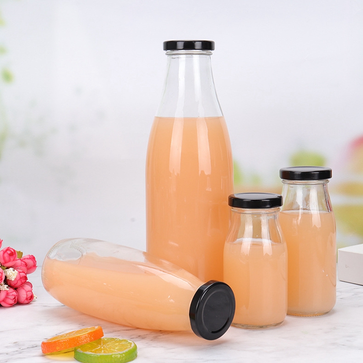 DAILY Glass Milk Bottle Juice Bottle Beverage Bottles 200/250/500/1000ML 16oz