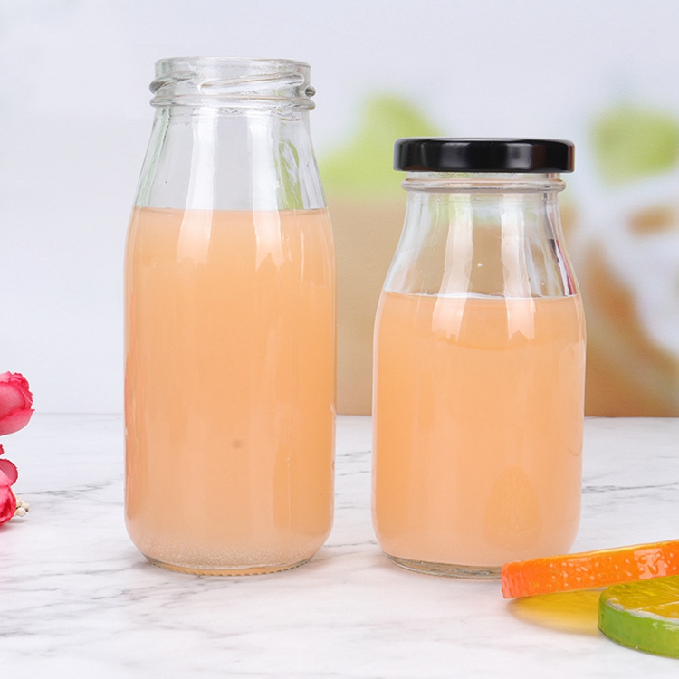 DAILY Glass Milk Bottle Juice Bottle Beverage Bottles 200/250/500/1000ML 16oz