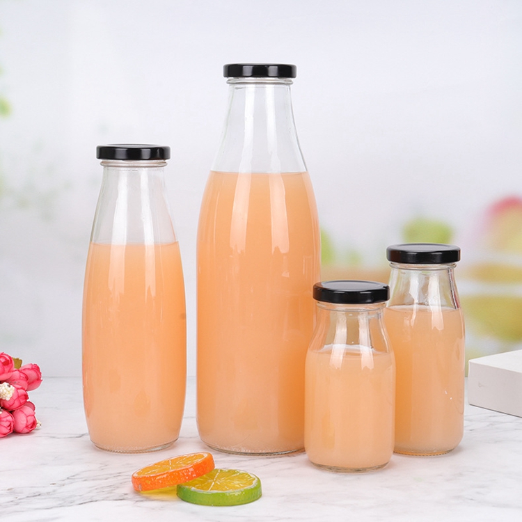 DAILY Glass Milk Bottle Juice Bottle Beverage Bottles 200/250/500/1000ML 16oz