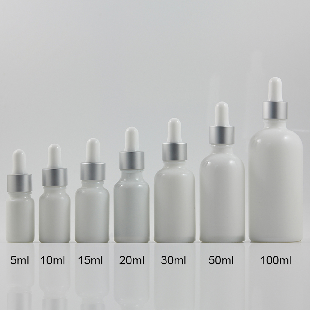 DBY21 5ml 10ml 15ml 20ml 30ml 50ml 100ml White Jade Dropper Glass Bottle
