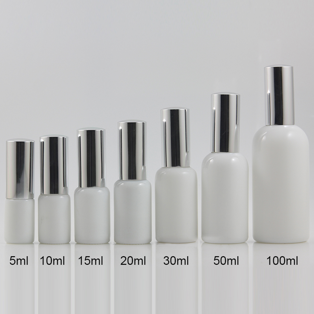 DBY21 5ml 10ml 15ml 20ml 30ml 50ml 100ml White Jade Dropper Glass Bottle