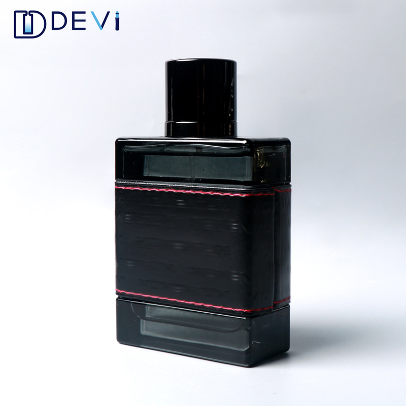 DEVI Wholesale Square Pump Spray Clear 100ml Perfume Glass Bottle