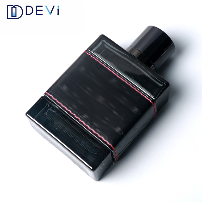 DEVI Wholesale Square Pump Spray Clear 100ml Perfume Glass Bottle