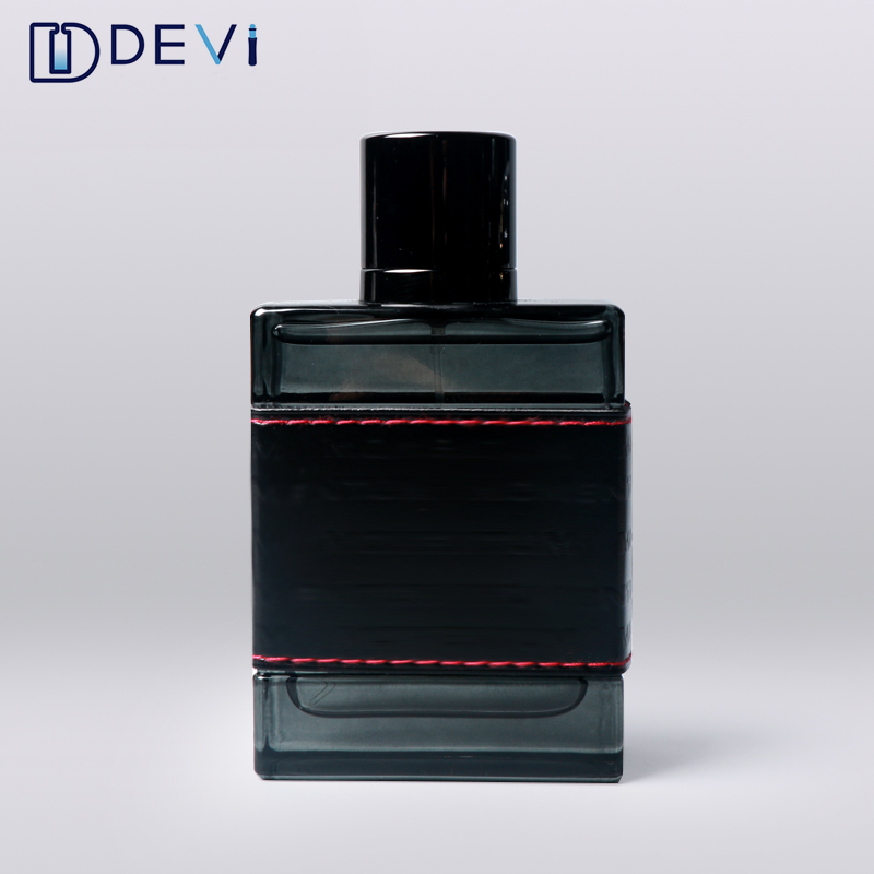 DEVI Wholesale Square Pump Spray Clear 100ml Perfume Glass Bottle