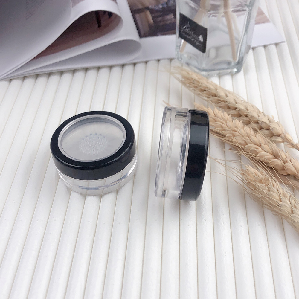 DIY 10g Makeup Cosmetic Powder Containers Small Travel Kit 10ml Empty Plastic Compact Powder case With Sifter and Lids