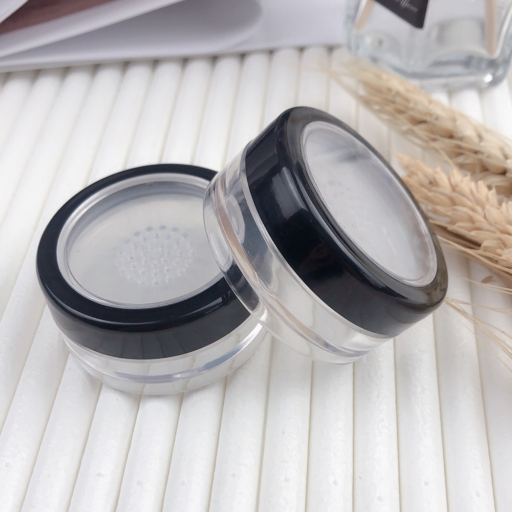 DIY 10g Makeup Cosmetic Powder Containers Small Travel Kit 10ml Empty Plastic Compact Powder case With Sifter and Lids