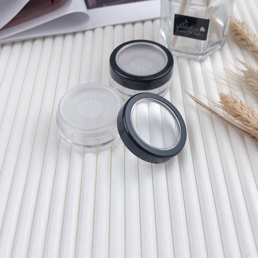 DIY 10g Makeup Cosmetic Powder Containers Small Travel Kit 10ml Empty Plastic Compact Powder case With Sifter and Lids
