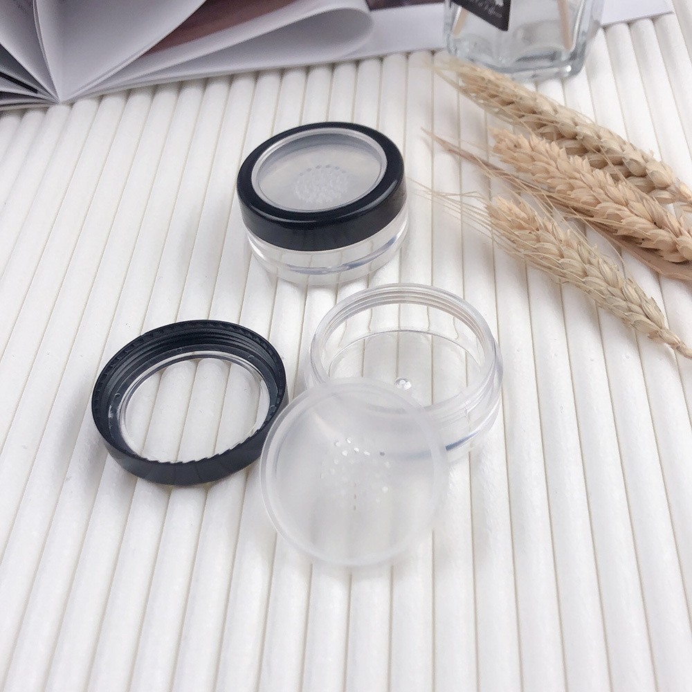 DIY 10g Makeup Cosmetic Powder Containers Small Travel Kit 10ml Empty Plastic Compact Powder case With Sifter and Lids