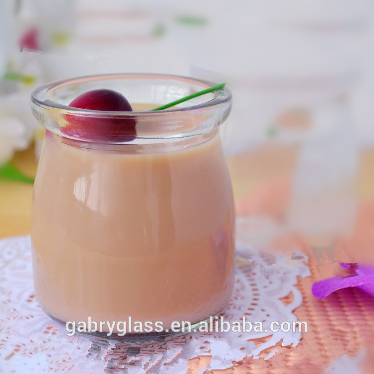 DIY Cooking Milk Bottle Glass Pudding Bottle with cork Yogurt Cup High Temperature Pudding Cup Mousse Cup